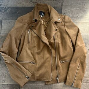 Kut from the cloth moto jacket in faux suede-size med